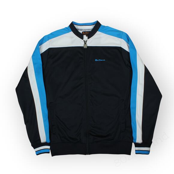 Medium BenSherman Track Jacket Tricot FullZip Retro Street Sports Athleisure - Picture 1 of 10